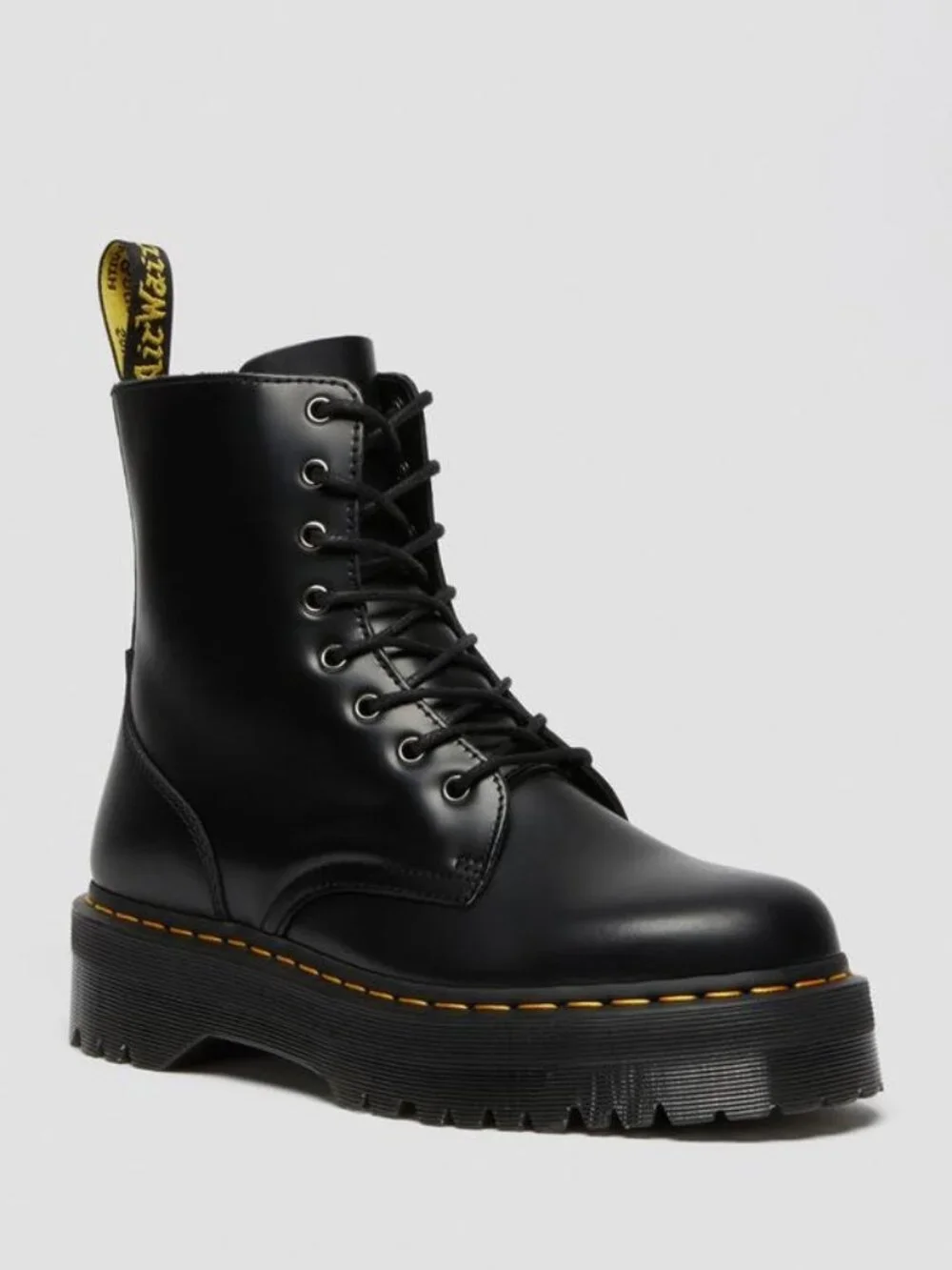 Jadon Boot Smooth Leather Platforms in Black Jadon Boot sz4